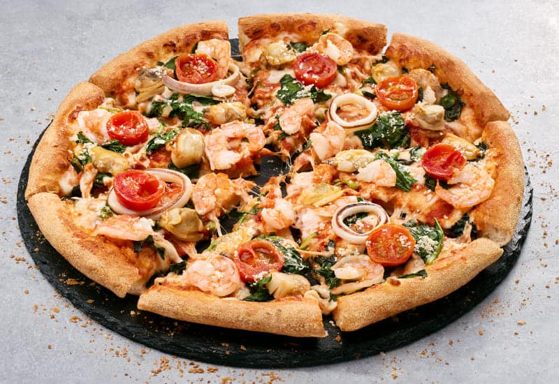 Japanese Seafood Pizza Japan's Squid Ink Pizza Adds A Briny Taste To