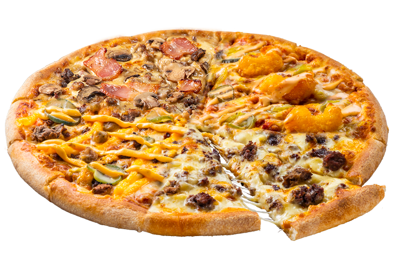 Quattro Domino`s Burger Pizza Domino's Pizza