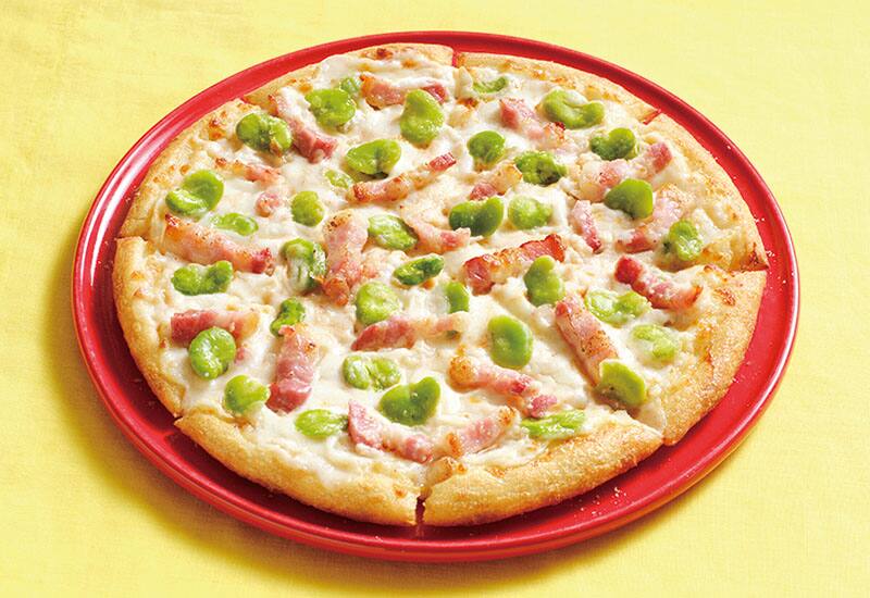 Pancetta and Broad Beans with Suruga Bay Sakura Shrimp Sauce