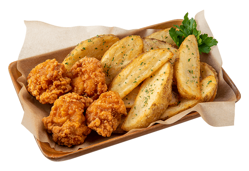 Pote-Kara (Potato & Japanese Fried Chicken)