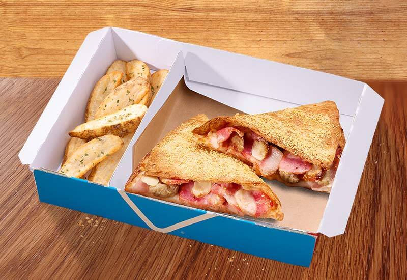 Crispizzaburger Garlic Bacon Cheese (with Side)