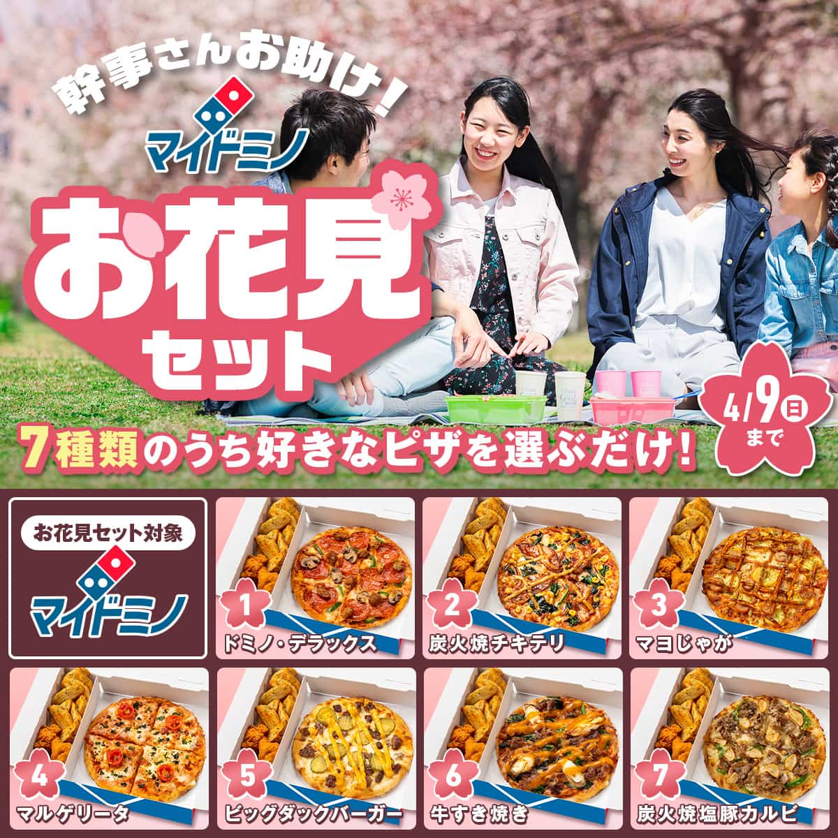 マイドミノお花見セット