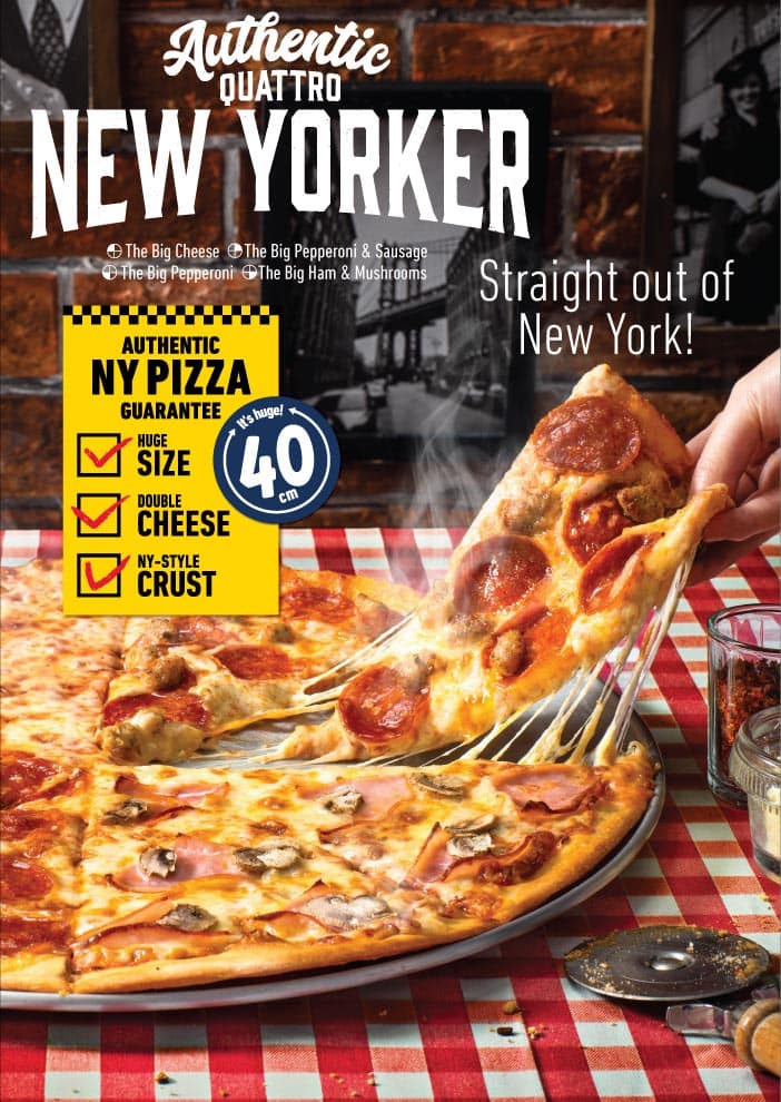 Authentic Quattro New Yorker Domino s Pizza Japan